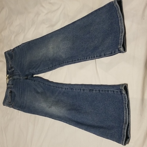 Madewell Cali Demi-Boot Jeans un Bodney Wash Size 27 Color Blue - Picture 4 of 16